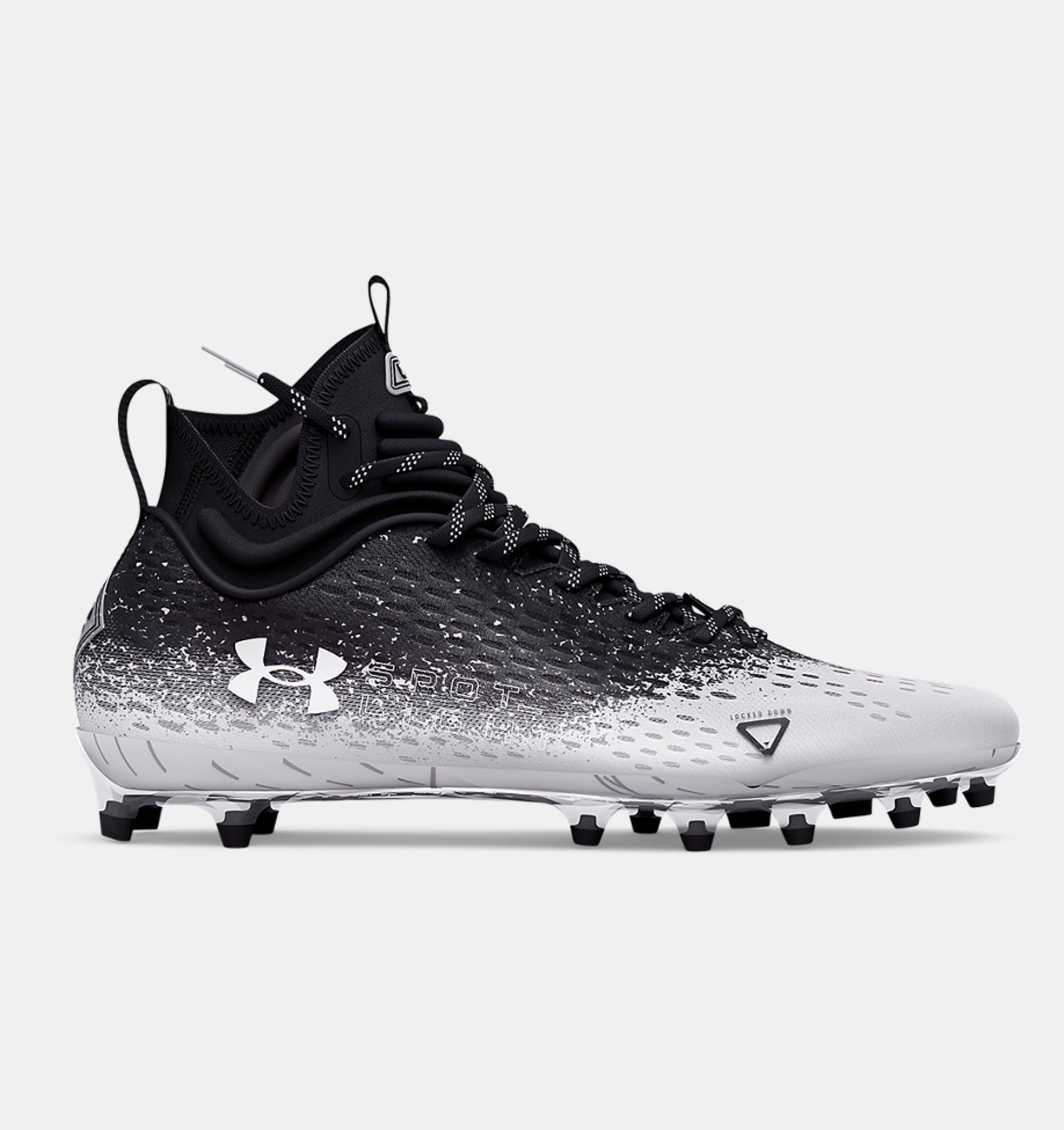 Under Armour Cleats Black/White Used Multiple Sizes 